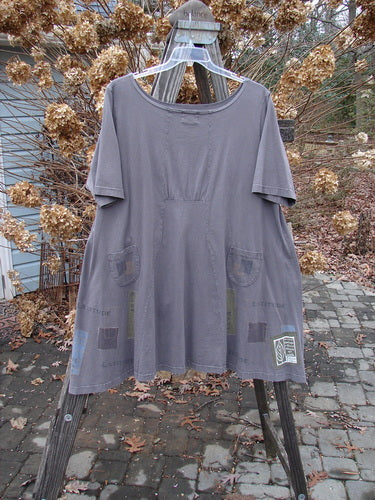 2000 Café Dress with swingy A-line shape and painted pocket. Size 2.