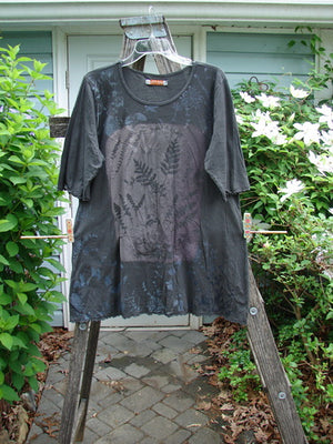 Barclay Slub Three Quarter Sleeved Cafe Tee Night Fern Raven Size 1