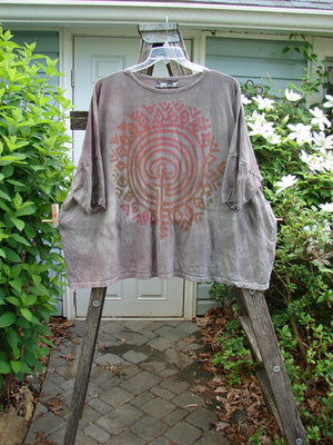 Barclay Crop Wide Dolman Curly Edge Tee Centering Mottled Gray OSFA