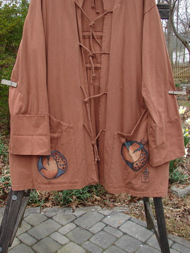 Vintage Albion Hooded Jacket Coat with Harvest Time Rockwood design, outdoor fashion piece.