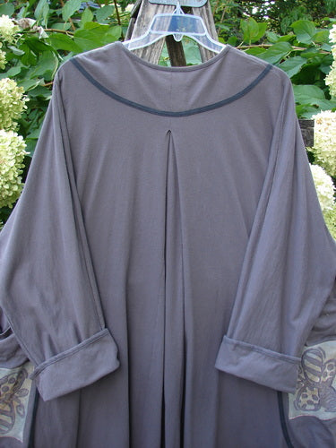 1998 Tiddly Winks Jacket Butterfly Madeira Size 2, featuring a loose fit, long sleeves with turned-up cuffs, inverted box pleat at the back yoke, and elaborate butterfly-themed paint on organic cotton.