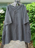 Barclay NWT Linen Cross Over Urchin Pocket Dress Unpainted Storm Grey Size 2