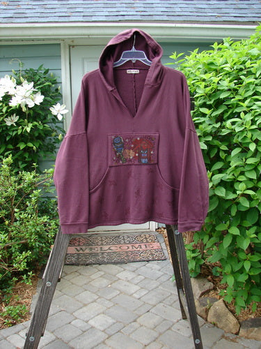 Barclay Fleece Big Pocket Hooded Pullover Home Stained Glass Size 3 | Bluefishfinder.com