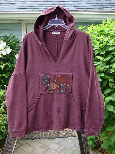 Barclay Fleece Big Pocket Hooded Pullover Home Stained Glass Size 3 | Bluefishfinder.com