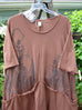 Barclay NWT Angle Point Drawcord Pocket Tunic Dress Forest Red Clay Size 2