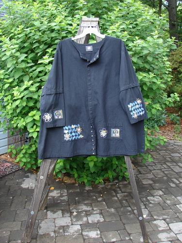 2000 Parachute Camper Jacket Floral Black Size 2 | Bluefishfinder.com