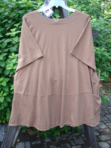 Image alt text: Barclay NWT Be There Top on clothesline, organic cotton, empire waist, wide pleats, forever skirt flair, size 2