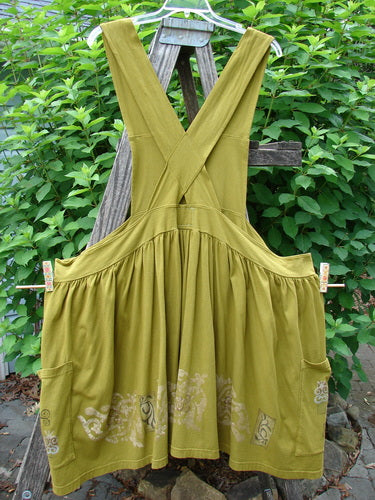 Barclay Overall Jumper Celtic Sun Glazed Tile OSFA features crisscross back straps, a creatively cut bib, and a playful gathered skirt, ideal for layering and expressing individuality.