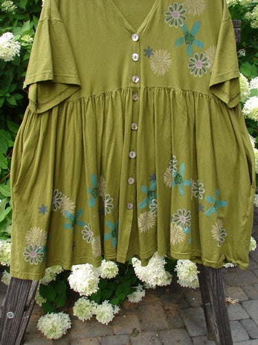 Barclay Tree Top Cardigan Dress Floral Blossom Olive Size 3 | Bluefishfinder.com