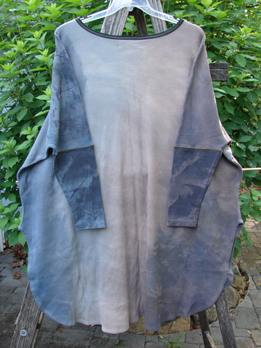 Barclay NWT Thermal Contrast Revival Top Tunic features a unique tree line pattern, long sleeves with ribbed accents, and a rounded neckline, reflecting Bluefishfinder.com's ethos of creative individuality.