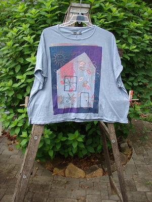 Barclay Cotton Slub Cricket Cap Sleeve Tee Sun Guy Dusty Blue OSFA