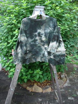 Barclay Crinkle Gauze Crop Top Mottled Forest Black Sky OSFA