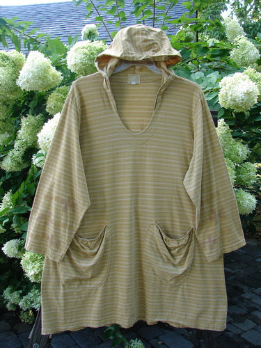 2000 Resort Hooded Pocket Pullover Biology Gold Stripe Size 2 | Bluefishfinder.com