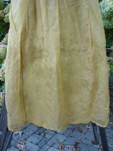 2000 NWT Silk Organza Skirt, bone color. A lined flare with elastic waist and tie closure. Sheer fabric displays grace with movement.