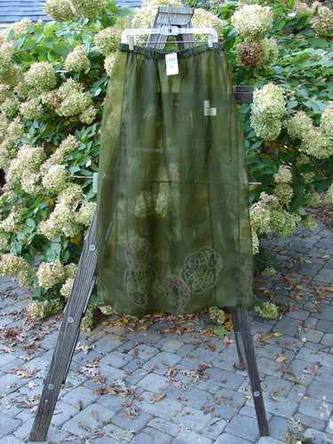 2000 NWT Silk Organza Skirt Wind Turn Celtic Turn Lichen Size 2 | Bluefishfinder.com