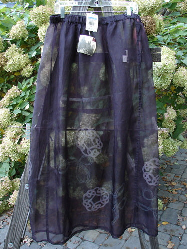2000 NWT Silk Organza Skirt Wind Turn Celtic Turn Aubergine Size 2 | Bluefishfinder.com