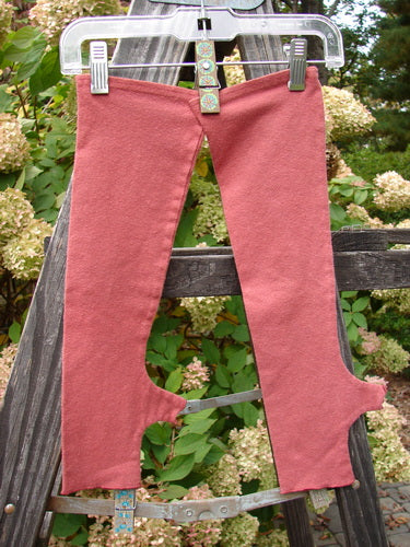 Image: A pair of pants on a clothespin, hanging on a clothesline outdoors. The pants are made of Barclay Cotton Lycra Hemp in an unpainted brick color. 

Alt text: Barclay Cotton Lycra Hemp Fingerless Unpainted Brick pants hanging on a clothesline outdoors.