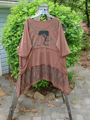 Barclay Raw Seam Vector Tunic Dress Single Tree Redwood Size 2