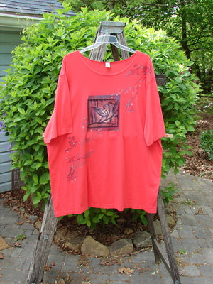 Barclay Short Sleeved Studio Tee Birdy Branch Pomegranate Size 3