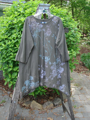 Barclay Three Quarter Sleeve Color Wheel Tunic Falling Floral Black Sand Size 0
