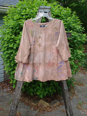 Barclay Three Quarter Sleeved Cafe Tee Freedom Forest Garden Beige Size 0