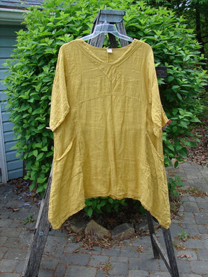 Barclay Gauze Linen Cross Over Dress Unpainted Sunshine Spice Size 1