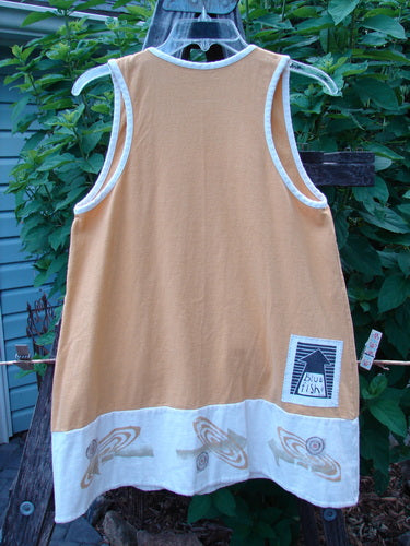 1998 8 Ball Tunic Parcheesi Short Duo Lemonade Size 0, featuring a yellow and white A-line dress with a scoop neckline and a matching pair of wide-leg shorts, displayed on a clothesline.