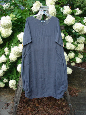 Barclay Linen Draw Bottom Urchin Dress Unpainted Dusty Navy Size 0