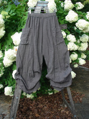 Barclay Linen Tie Bottom 4 Square Pant Cross Dye Army Unpainted Size 0