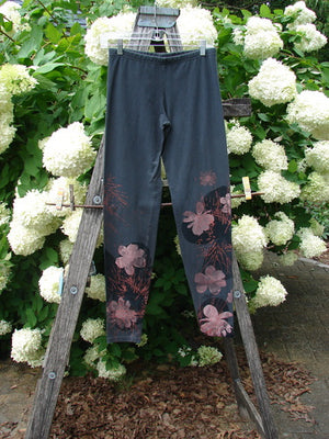 Barclay Cotton Lycra Legging Daisy Twig Off Black Size 0