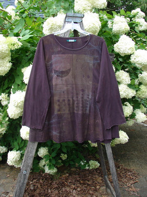 Barclay Long Sleeved Studio Cafe Tee Celestial Purple Plum Size 2