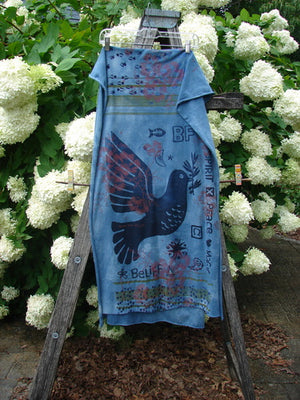 Barclay Scarf Wrap Belief Spirit Magic Love Dove Echo Blue OSFA