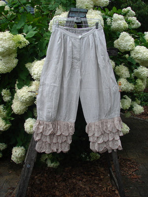 Magnolia Pearl Homespun Linen Ruffle Eyelet Bloomer Natural OSFA