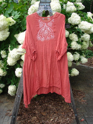 Barclay Linen High Vent Venetian Dress Center Starburst Poppy Size 1
