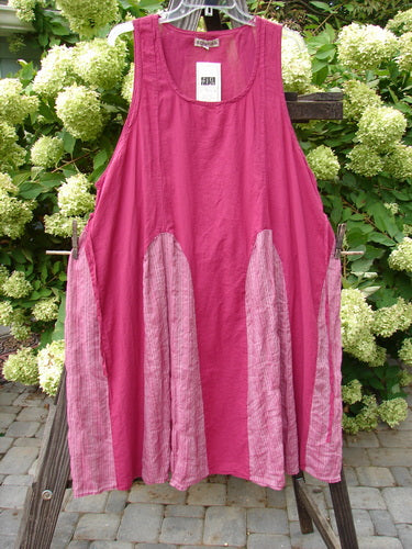 Barclay NWT Batiste Carousel Shift Dress - A pink dress with a deeper oval neckline, contrasting insets, and side cord drawstrings. Features a sweeping A-line hem and not too deep arm openings. Perfect condition. Size 2.