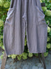 Barclay Linen Side Pocket Crop 4 Square Pant Unpainted Dusty Plum Size 1