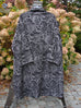 Barclay Brocade Tapestry Coat Paisley Unpainted Black White Size 2