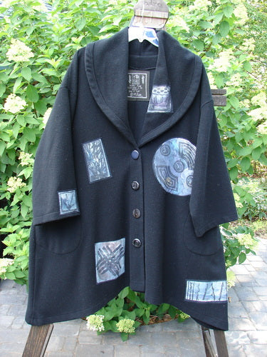 1994 Wool Falling Snow Jacket Coat Geisha Plum OSFA | Bluefishfinder.com