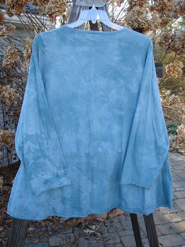 Barclay Long Sleeved A Lined Top Degree Axis Mottled Dusty Teal Size 2 | Bluefishfinder.com