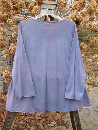 Barclay Long Sleeved A Lined Tee Top Rain Shower Mottled Periwinkle Size 2 | Bluefishfinder.com