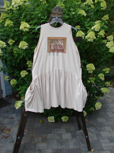 Image alt text: "1995 Voyager Vest with Festive Swan Paint, Size 2 - Organic Cotton Clothing"
