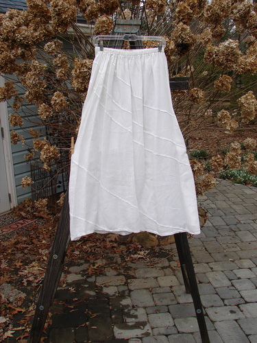 Barclay Linen Diagonal Skirt Unpainted Stark White Size 1