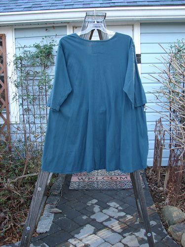 Image alt text: "Barclay NWT High Low Top, blue shirt on a swinger, organic cotton, size 2"