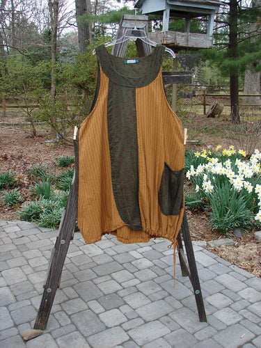 Barclay Linen Patchwork Pocket Draw Dress Golden Fall Size 2