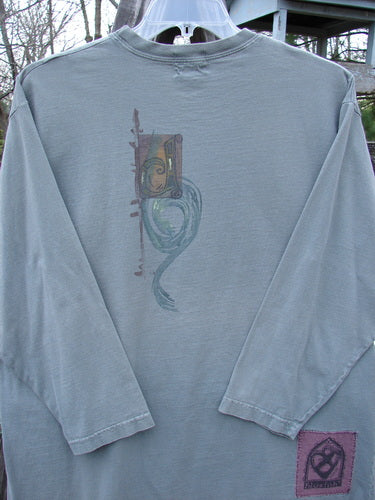 2000 Long Sleeved Tee Tree of Life Park Size 1: A long sleeved shirt with a colorful Tree of Life design, made from Mid Weight Organic Cotton.