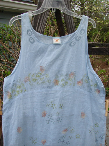 Image alt text: Barclay Batiste Slip Dress with Continuous Tiny Floral Birdsong pattern, Size 1, on a swinger