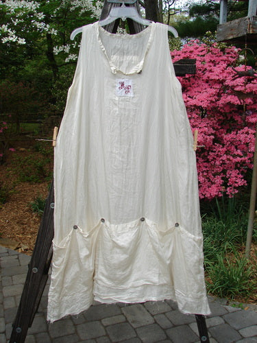 Magnolia Pearl Cotton Silk Hem Pocket Sleeveless Dress Creme OSFA | Bluefishfinder.com