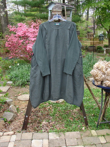 Barclay Linen Studio Dress Unpainted Green Stone Size 2
