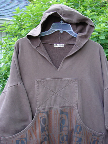 Barclay Fleece Hip To Be Square Hooded Pullover Column Bark Size 3 | Bluefishfinder.com