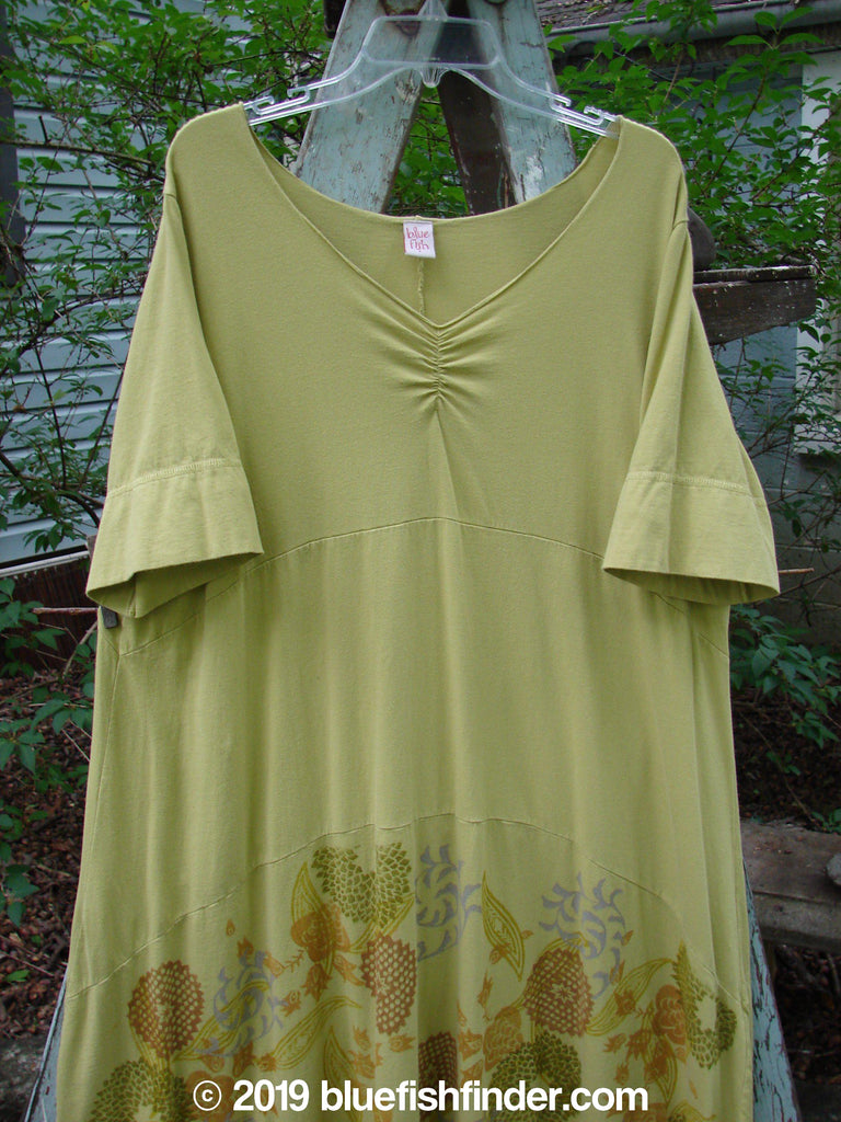 Barclay Gather Sectional Banded Petal Dress Whimsical Garden Split Pea Size 1 | Bluefishfinder.com